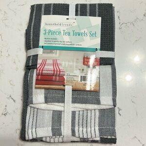 3-Piece Tea Towels Set in Gray